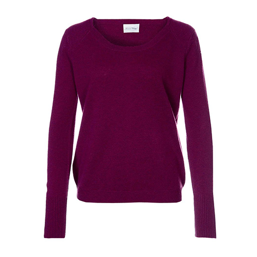 LAMPASAS - sweter - American Vintage - kolor fioletowy