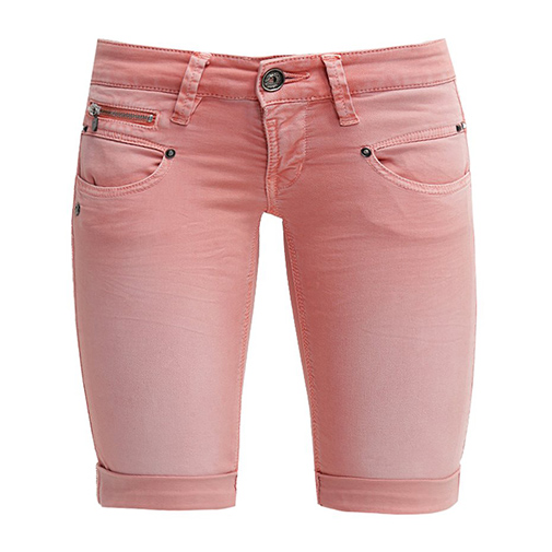 BELIXA - szorty jeansowe - Freeman T. Porter - kolor różowy