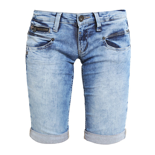 BELIXA - szorty jeansowe - Freeman T. Porter - kolor niebieski