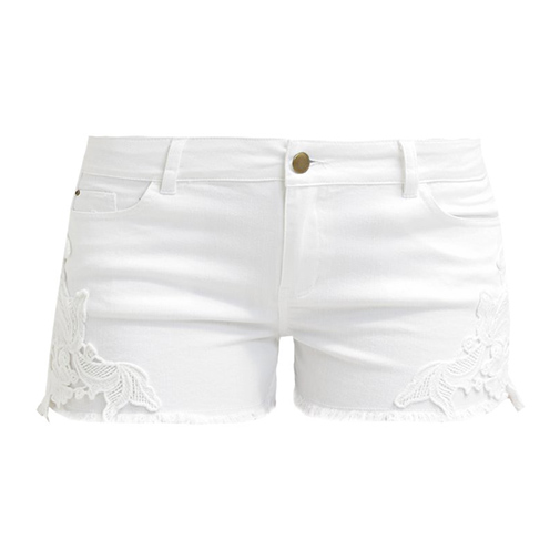 SUNNY - szorty jeansowe - Jeff - kolor biały