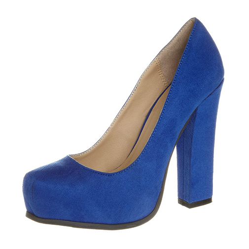 SARA - szpilki - Sugarfree Shoes - kolor niebieski