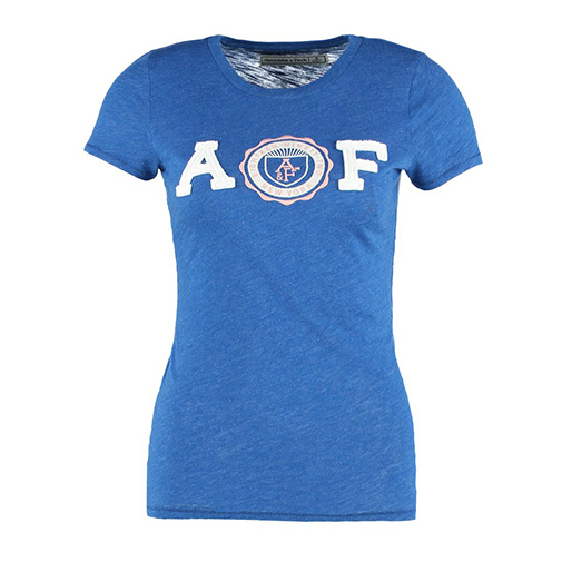 CORE - t-shirt z nadrukiem - Abercrombie & Fitch - kolor niebieski