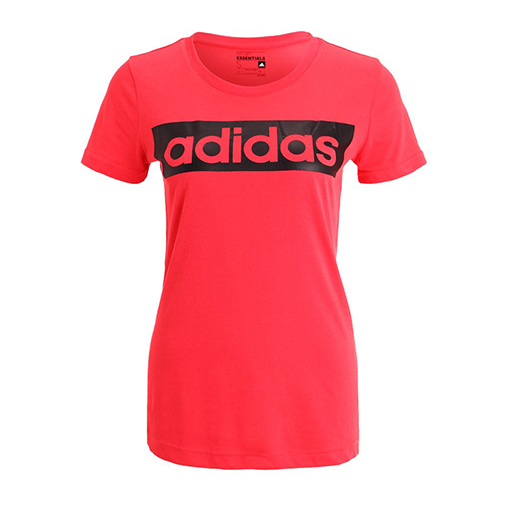 ESSENTIALS LINEAR - t-shirt z nadrukiem - adidas Performance - kolor fioletowy