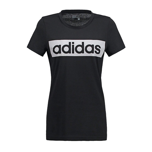 ESSENTIALS LINEAR - t-shirt z nadrukiem - adidas Performance - kolor czarny
