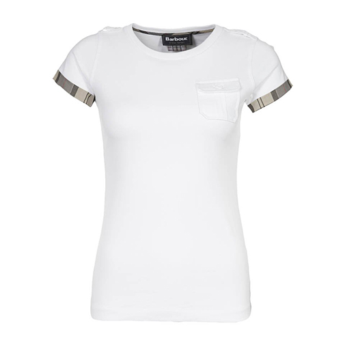 RUDDLEMOOR - tshirt basic - Barbour - kolor biały