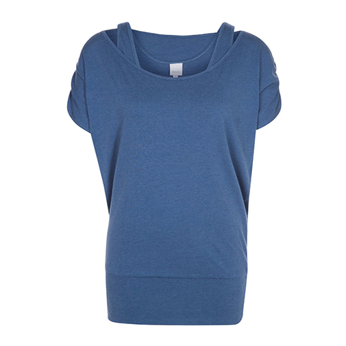 DOUBLEDUP - tshirt basic - Bench - kolor niebieski