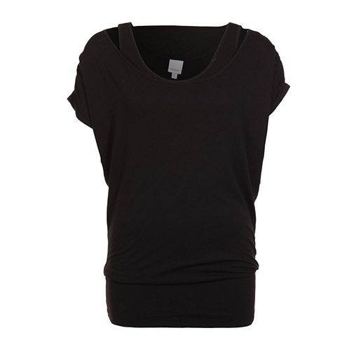 DOUBLEDUP - tshirt basic - Bench - kolor czarny