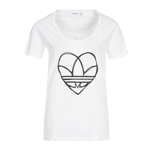 LOVE - tshirt z nadrukiem - adidas Originals - kolor biały