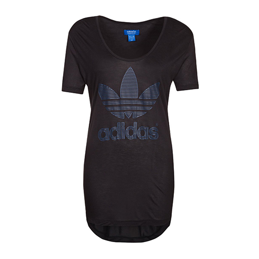 TREFOIL OUTLINE - tshirt z nadrukiem - adidas Originals - kolor czarny