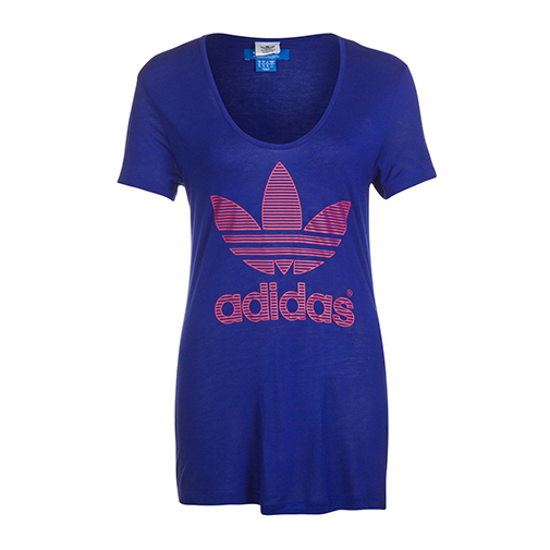 OUTLINE - tshirt z nadrukiem - adidas Originals - kolor niebieski