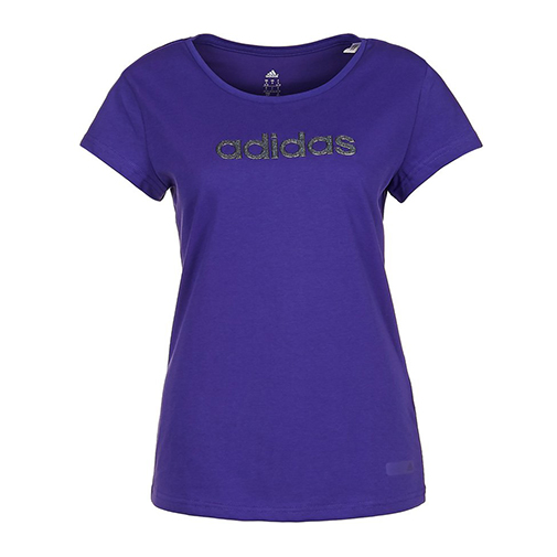 GLAM - tshirt z nadrukiem - adidas Performance - kolor fioletowy