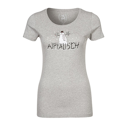 CLARA ALPFROSTY - tshirt z nadrukiem - Alprausch - kolor szary
