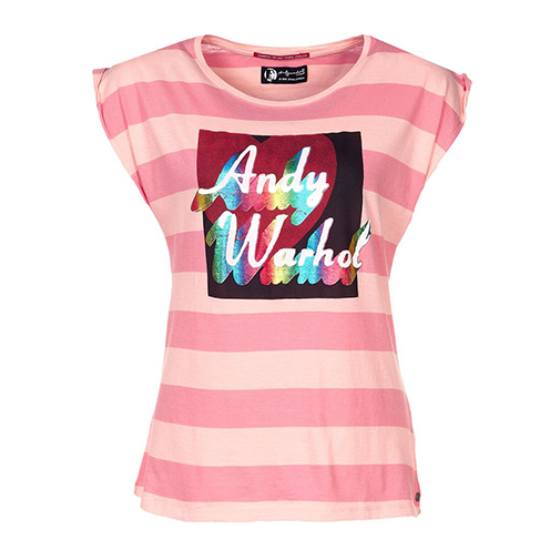 WINNE - tshirt z nadrukiem - Andy Warhol by Pepe Jeans - kolor różowy