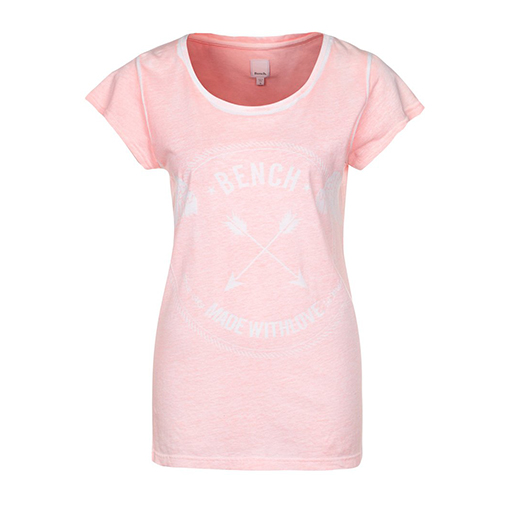 JANER - tshirt z nadrukiem - Bench - kolor różowy