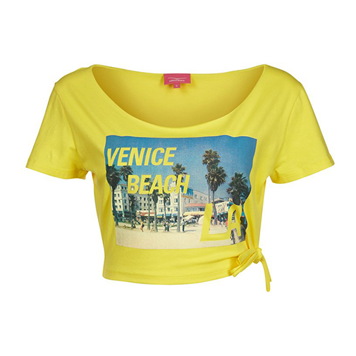 JAYLO - tshirt z nadrukiem - Venice Beach - kolor żółty