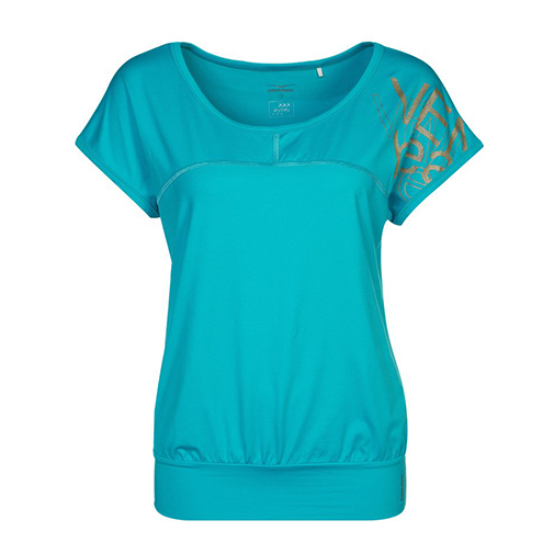 LILIAN - tshirt z nadrukiem - Venice Beach - kolor turkusowy