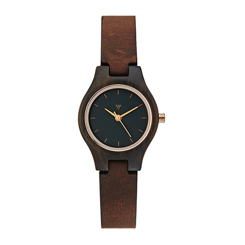 ADELHEID - zegarek - Kerbholz - kolor brązowy