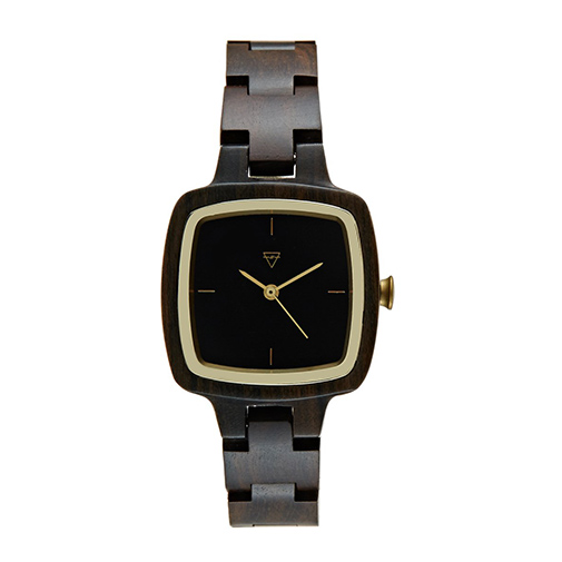 GRETA - zegarek - Kerbholz - kolor brązowy