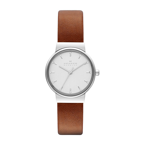 ANCHER - zegarek - Skagen - kolor brązowy