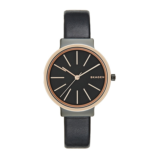 ANCHER - zegarek - Skagen - kolor czarny