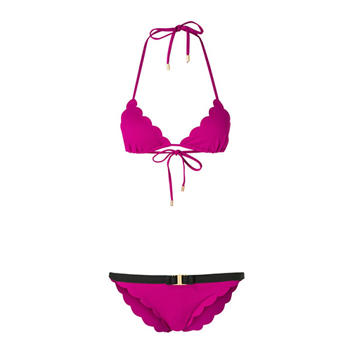 SCALLOP - bikini - Chloé Swimwear - kolor różowy