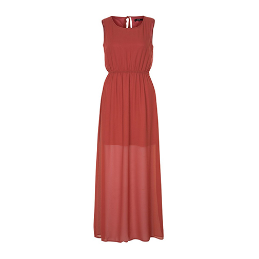 SVEA - długa sukienka - Dry Lake - kolor czerwony
