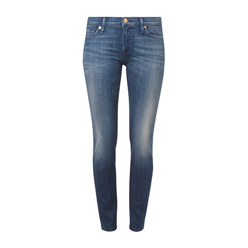 THE SKINNY - jeansy slim fit - 7 for all mankind - kolor niebieski