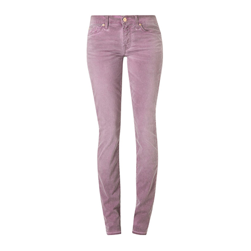 ROXANNE - jeansy slim fit - 7 for all mankind - kolor fioletowy