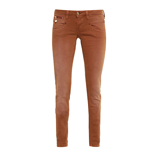 ALEXA - jeansy slim fit - Freeman T. Porter - kolor brązowy