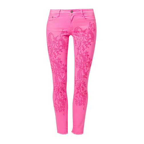 CHEER JEANS - jeansy slim fit - Odd Molly - kolor różowy