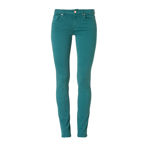 CRISTEN - jeansy slim fit zielony - 7 for all mankind - kolor turkusowy