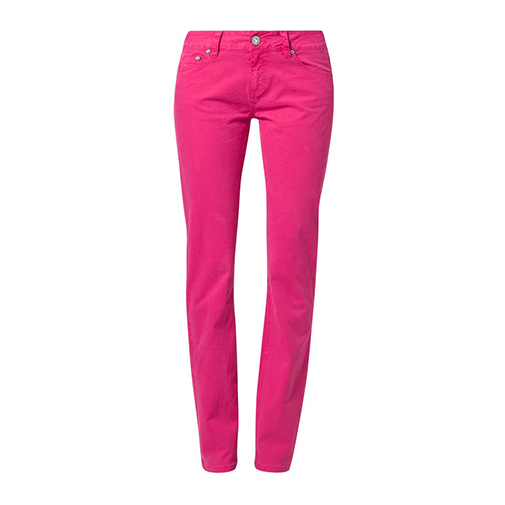 STELLA - jeansy straight leg - Amor, Trust & Truth - kolor różowy