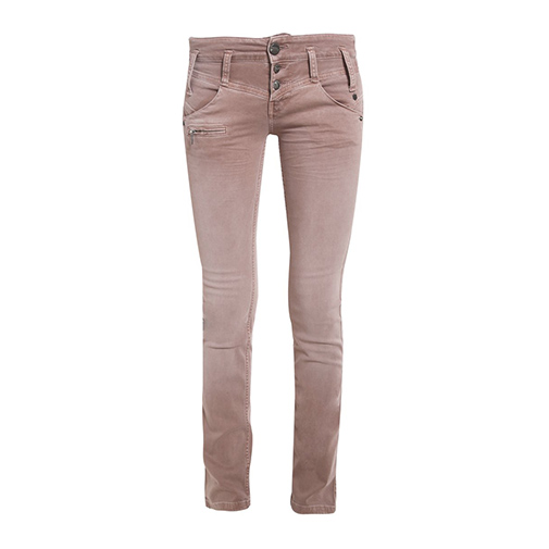 AMELIE - jeansy straight leg - Freeman T. Porter - kolor różowy