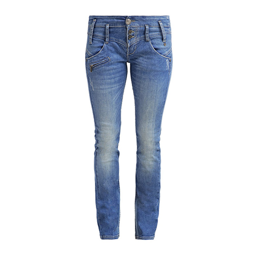 AMELIE - jeansy straight leg - Freeman T. Porter - kolor niebieski