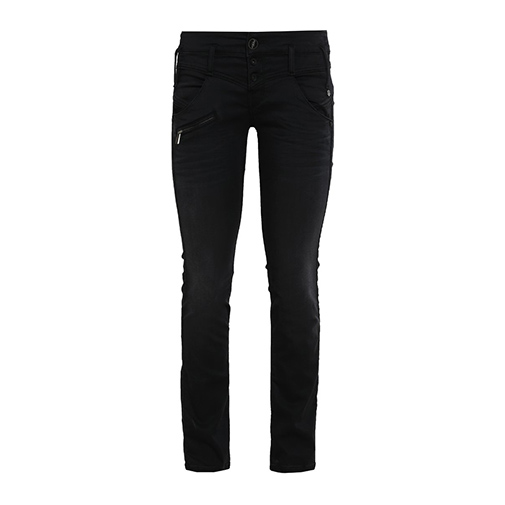 AMELIE - jeansy straight leg - Freeman T. Porter - kolor czarny