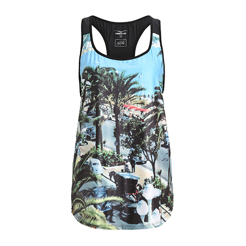 SUNNY - koszulka sportowa - Venice Beach - kolor czarny