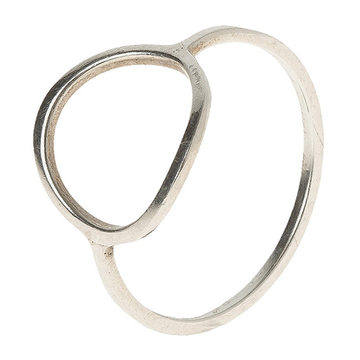 ABEL - pierścionek - A Brend - kolor srebrny