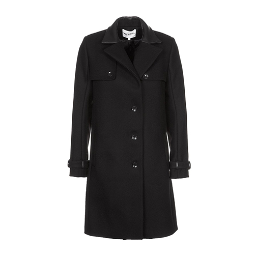 DANDY - płaszcz wełniany /płaszcz klasyczny - American Retro - kolor czarny