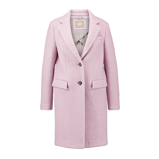 OBECKI - płaszcz wełniany /płaszcz klasyczny - BOSS Orange - kolor różowy