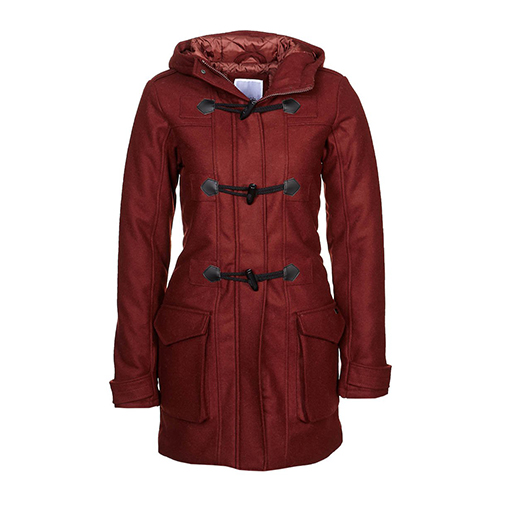 FAROE - płaszcz wełniany /płaszcz klasyczny brązowy - Bench - kolor czerwony