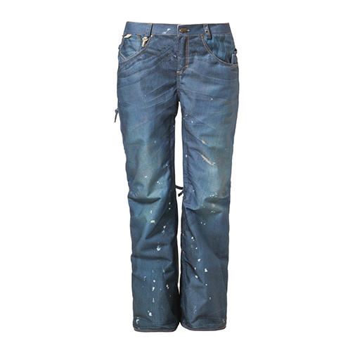 RESERVED DESTRUCTED DENIM - spodnie narciarskie - 686 - kolor niebieski