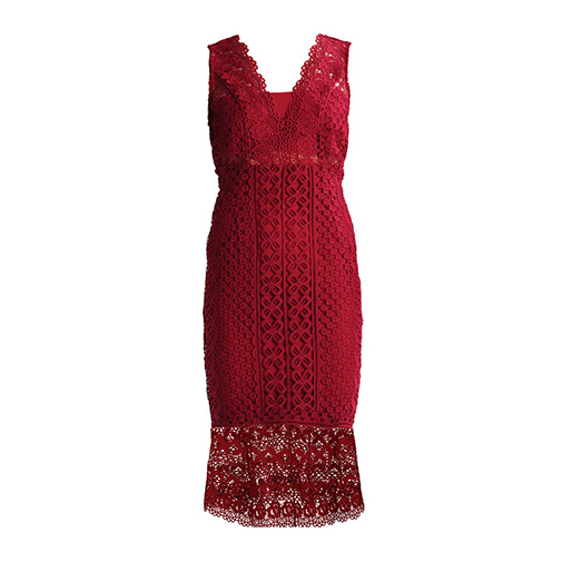 ODYSSEY - sukienka koktajlowa - Bardot - kolor czerwony