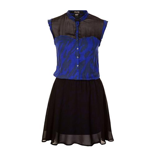 DONGAE - sukienka koszulowa - 55 DSL - kolor niebieski