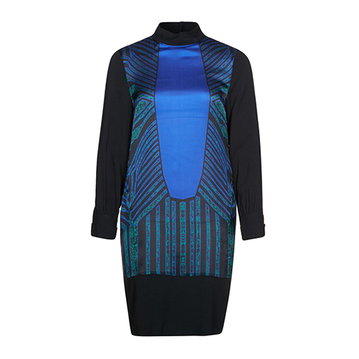 VIMBUR - sukienka koszulowa - Byblos - kolor niebieski