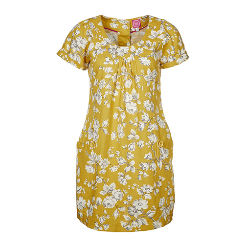 MEREDITH - sukienka koszulowa - Joules - kolor żółty