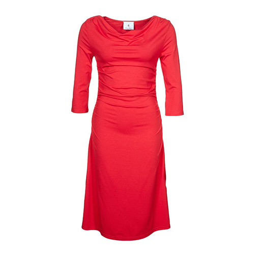 EFFI - sukienka z dżerseju - Andrea & Renato - kolor czerwony