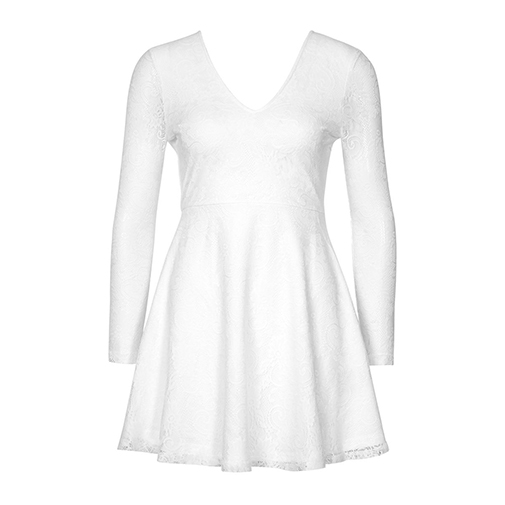 TAMARA - sukienka z dżerseju - Dry Lake - kolor biały