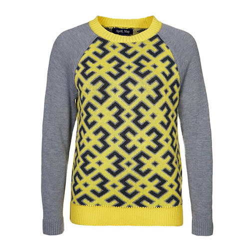 JANE - sweter - April May - kolor żółty
