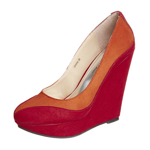 JOHANNA - szpilki - Sugarfree Shoes - kolor czerwony