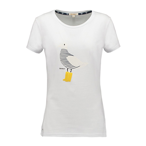 AVONMOUTH - t-shirt z nadrukiem - Barbour - kolor biały
